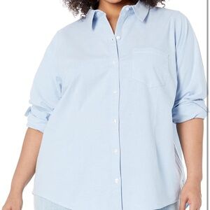 Amazon Essentials Sky Blue Button-Up Shirt -2X